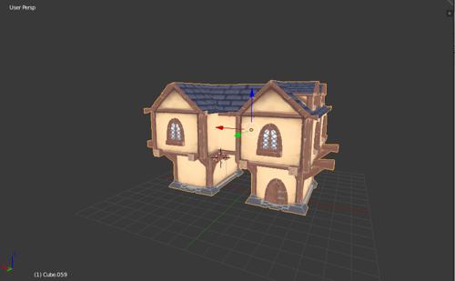 HandPainted Low-poly House preview image